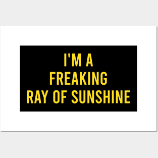 I'm a Freaking Ray of Sunshine Posters and Art